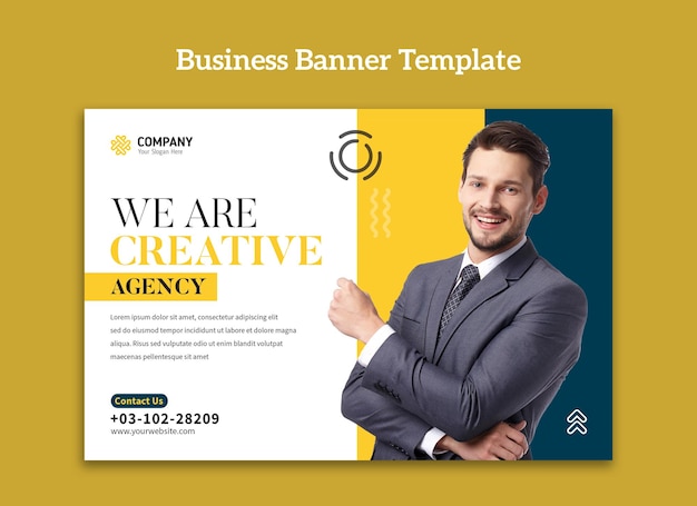 PSD business banner template