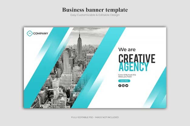 PSD business banner template