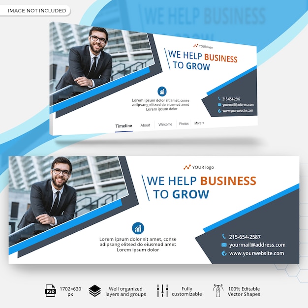 PSD business banner template