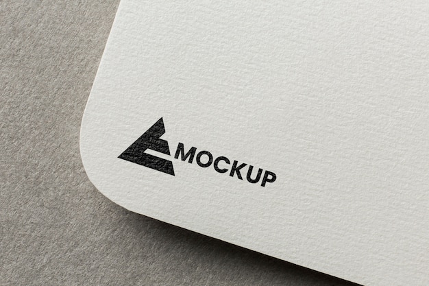 Business branding on card mock-up arrangement