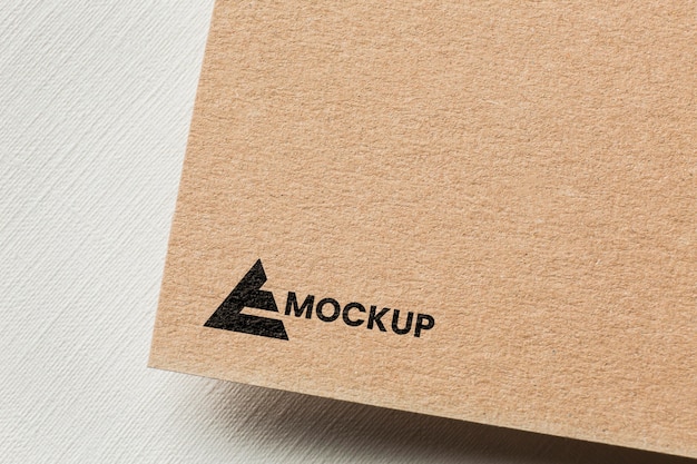 PSD business branding on card mock-up assortment