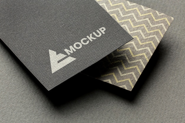 PSD business branding on card mock-up