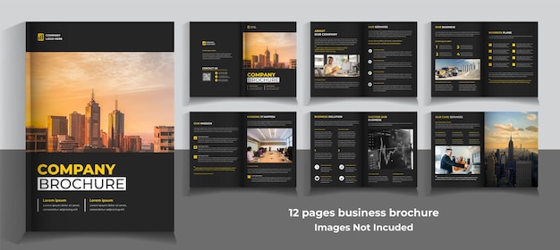 PSD business brochure minimalist template design