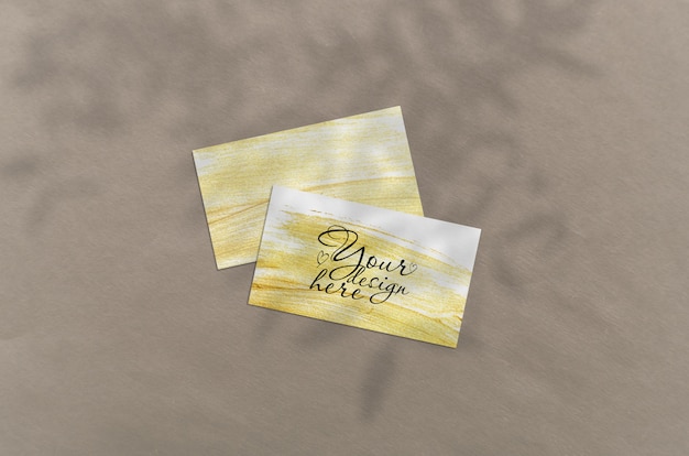 Business card 3.5x2 inch mockup