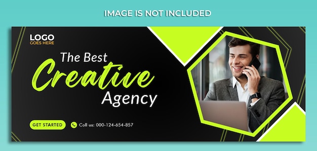 PSD a business card for a best creative agency