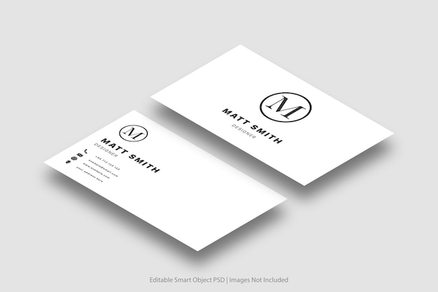 Business card for a brand called matt smith