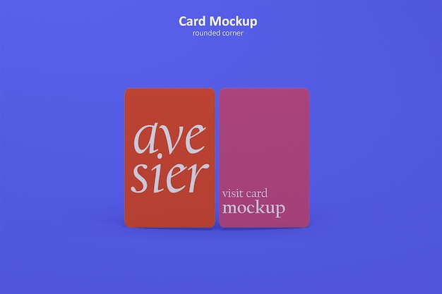 PSD business card colorful mockup