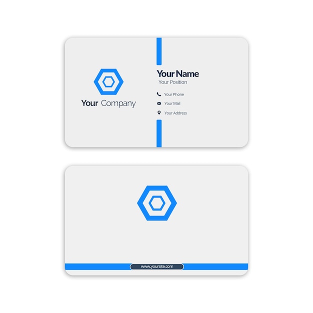 PSD business card for a company called your name.
