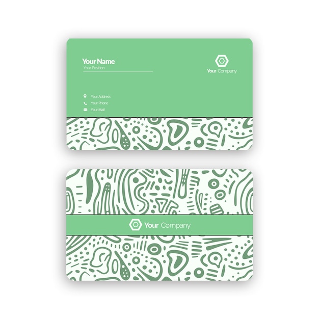 business card design for companies in the textile or creative sector