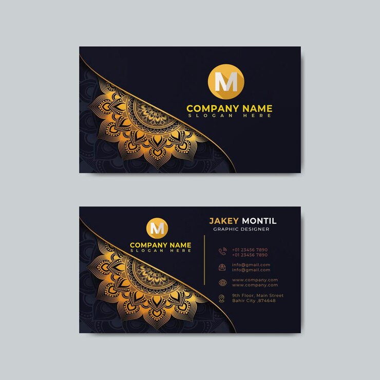 PSD business card design mockup