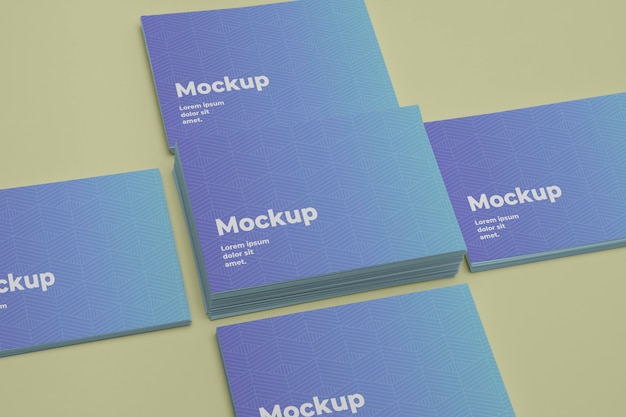 Business card design mockup