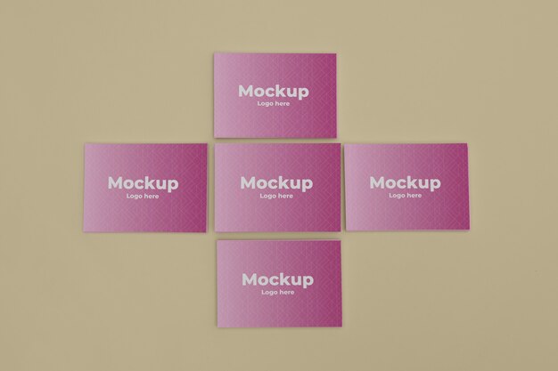 PSD business card design mockup