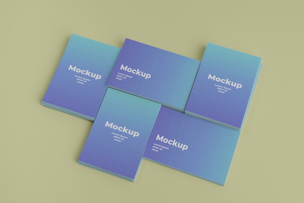 PSD business card design mockup