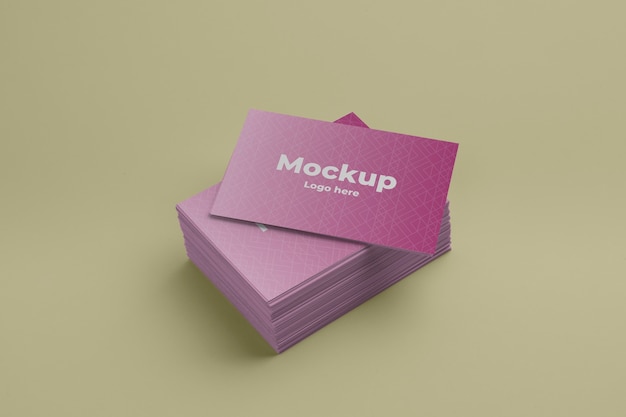 PSD business card design mockup