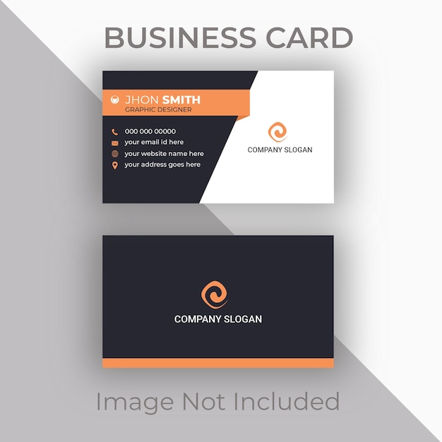 PSD business card design template. editable corporate identity card layout.