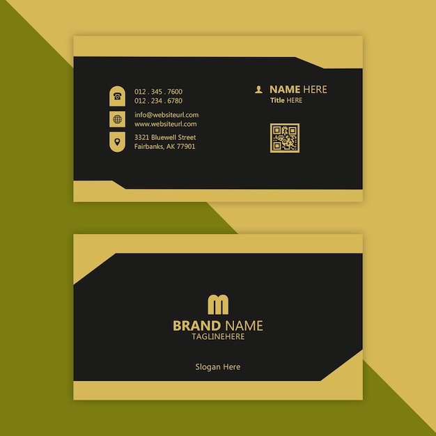 PSD business card design template