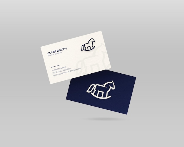 Business card editable mockup