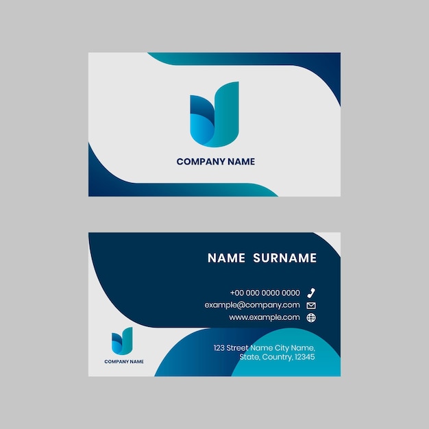 PSD business card editable template psd