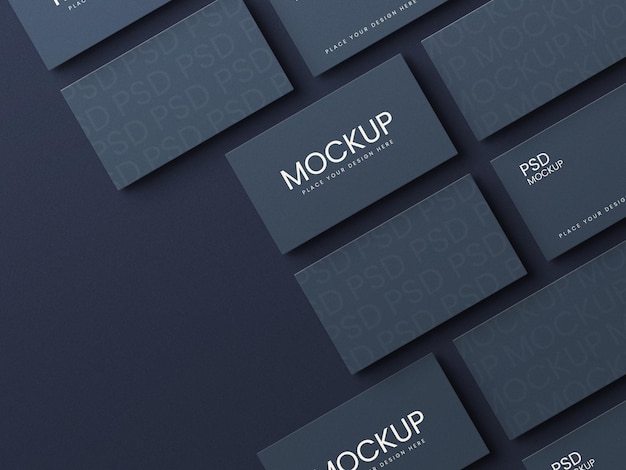 business card elegant modern mockup