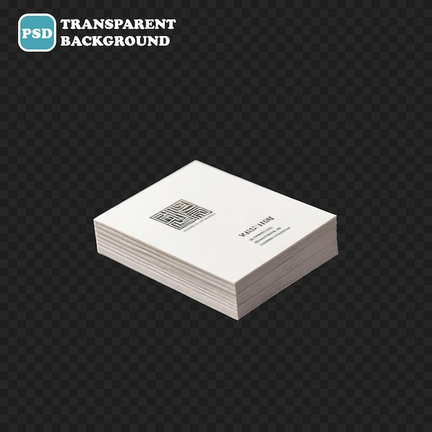 Business card icon isolated 3d render illustration