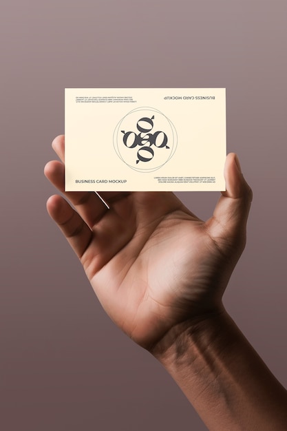 business card invitation mockup