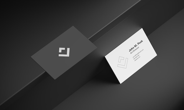 Business card and logo mockup