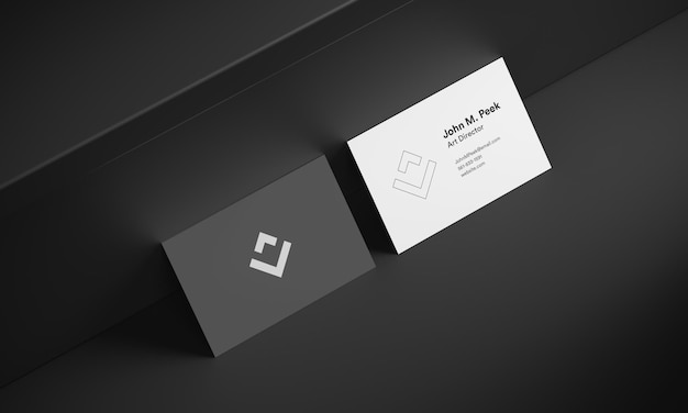Business card and logo mockup