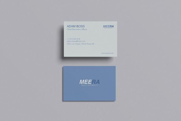 A business card for mea era.