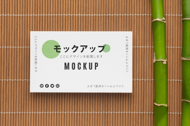 PSD business card mock-up arrangement