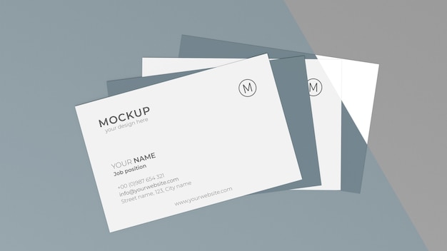 PSD business card mock-up assortment