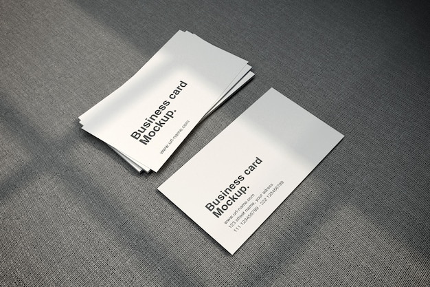 PSD business card mockup in 3d rendering