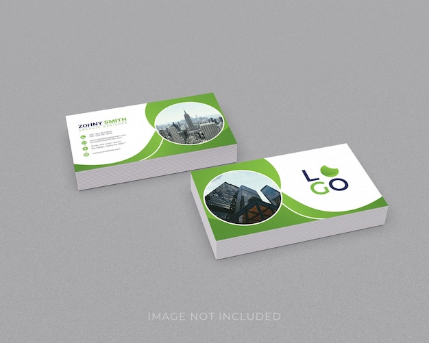 Business Card Mockup Design In 3d rendering