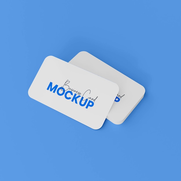 Mockup di biglietti da visita design mockup del marchio