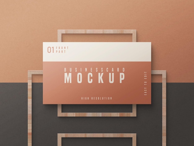 Design mockup biglietto da visita psd