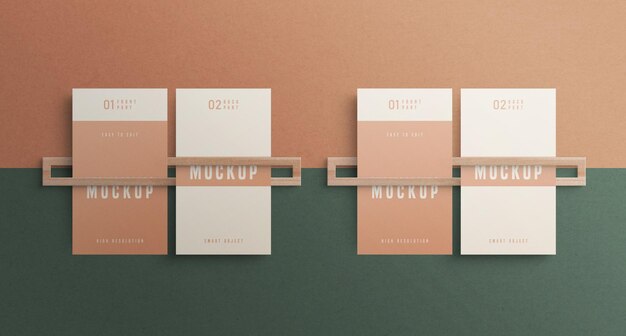 Design mockup biglietto da visita psd