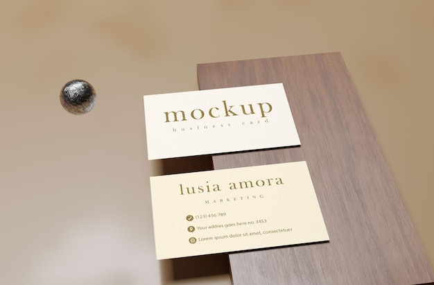 business card mockup design template