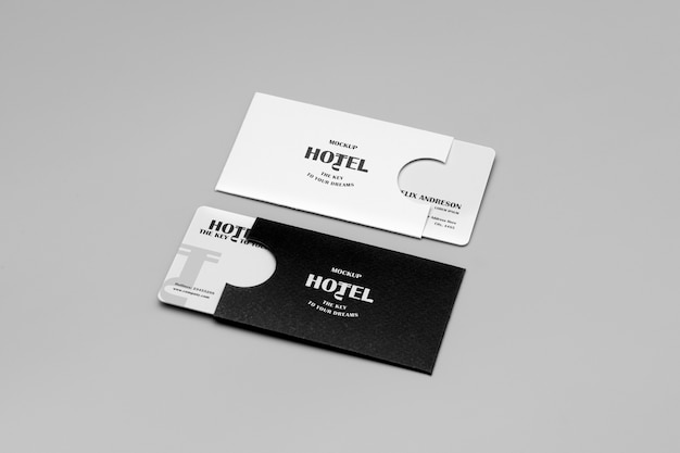 PSD business card mockup design