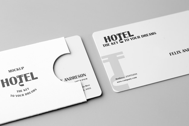 PSD business card mockup design