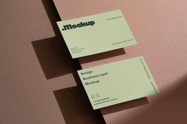 PSD business card mockup design