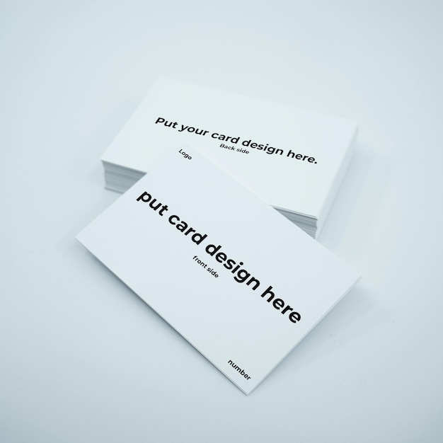 PSD business card mockup design