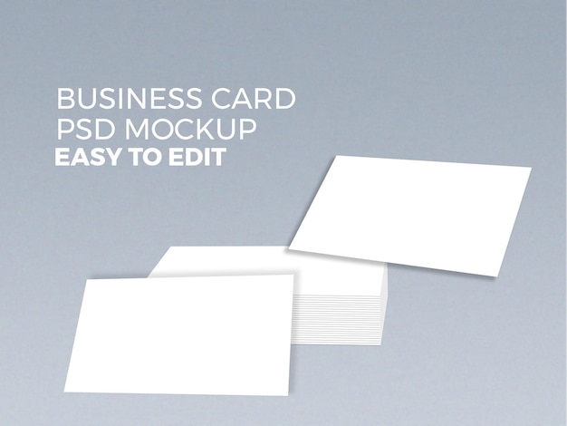 PSD business card mockup gratis downloaden