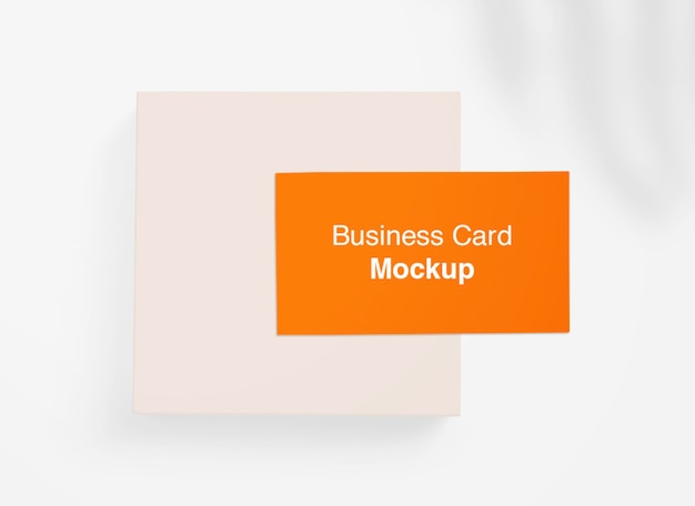 PSD business card mockup isolated