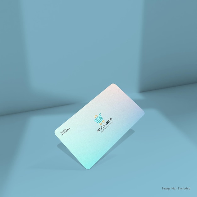 business card mockup isolated
