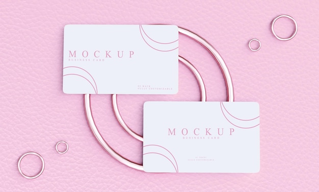 Business card mockup minimalist design