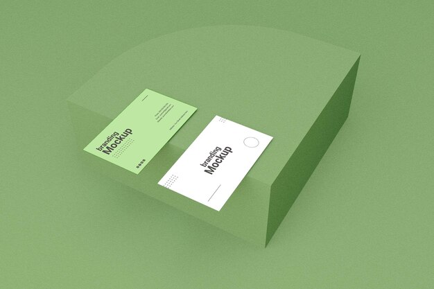 Макет визитной карточки и шаблон современного дизайна