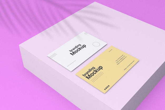 Макет визитной карточки и шаблон современного дизайна