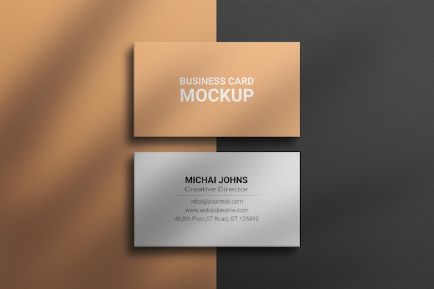 Business card mockup premium psd