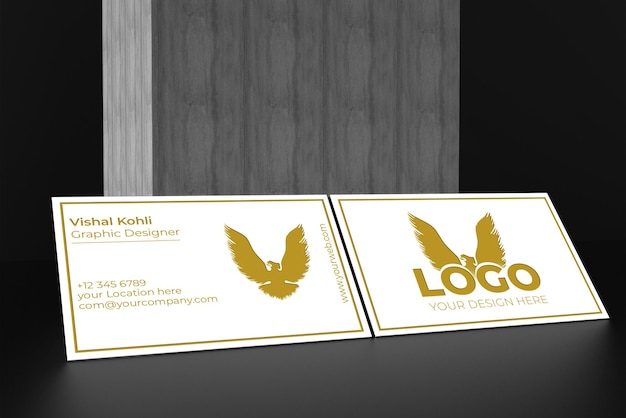 business card mockup psd corporate identity design