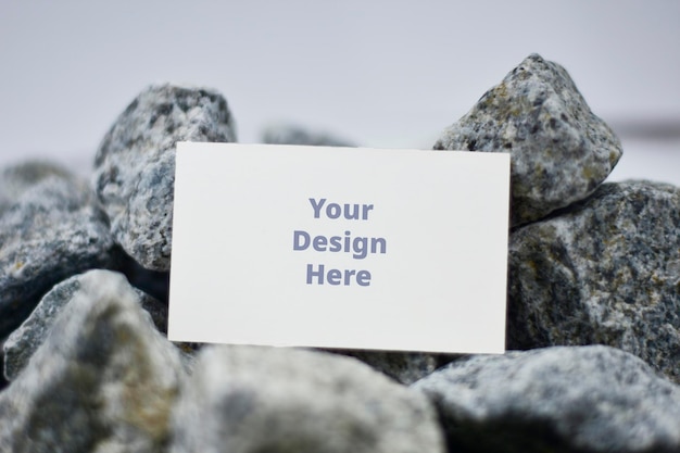 Business card Mockup psd natural background
