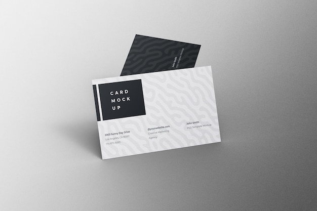 business card mockup psd template